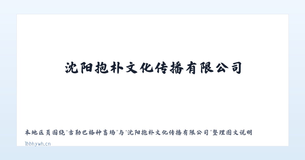 新民藏族彝族乡 - 沈阳抱朴文化传播有限公司 主图